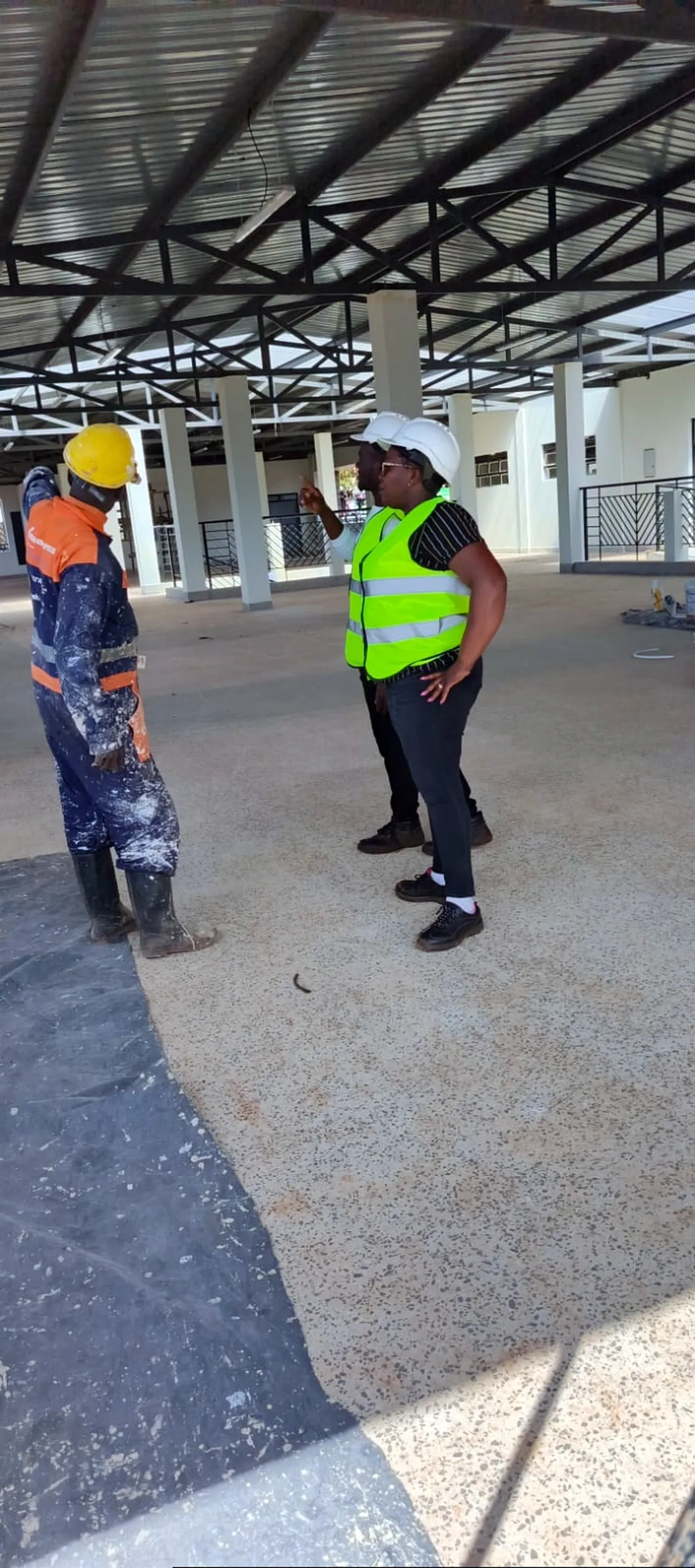 Roshem construction team at a project site in Nairobi